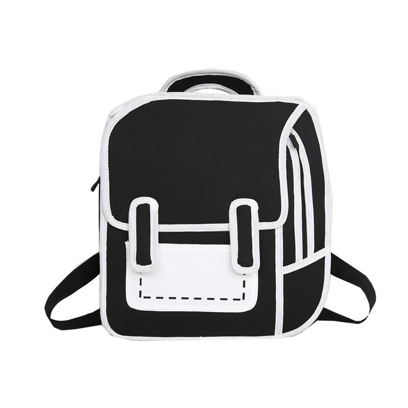 Kawaii 3D Cartoon Canvas Backpacks