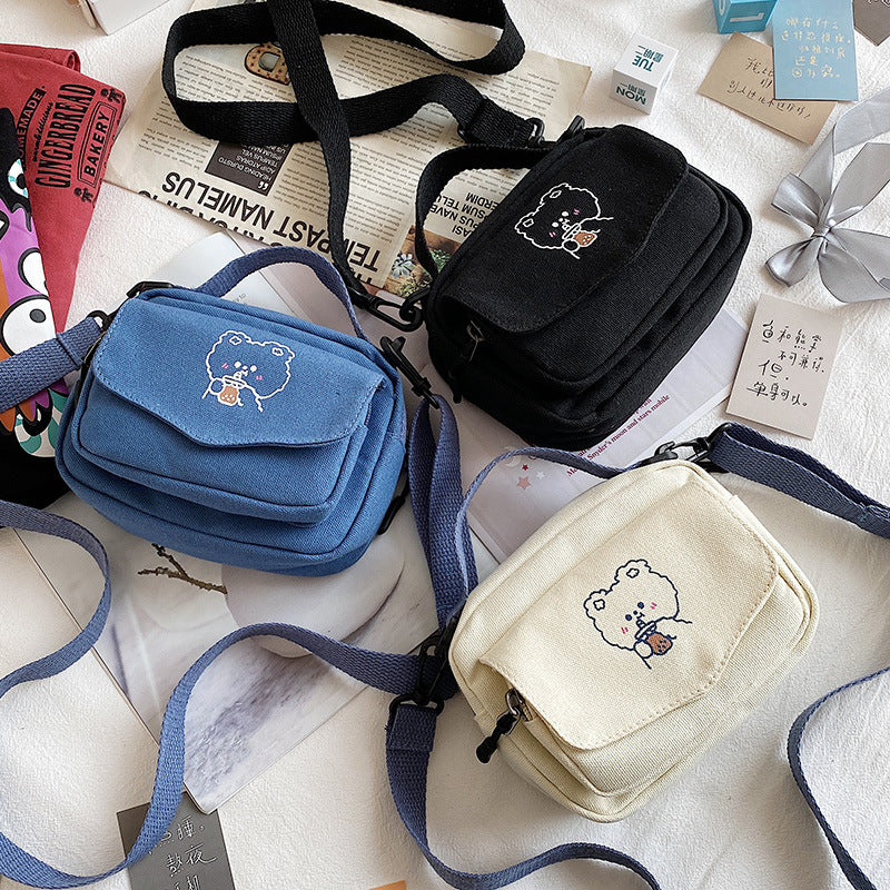 Kawaii Milk Tea Bear Shoulder Bag
