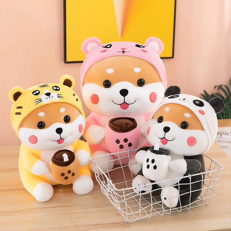 Kawaii Milk Tea Shiba Inu Plushies