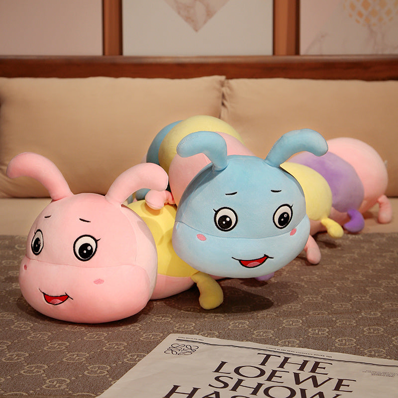 Kawaii Colorful Caterpillar Plushies Duo