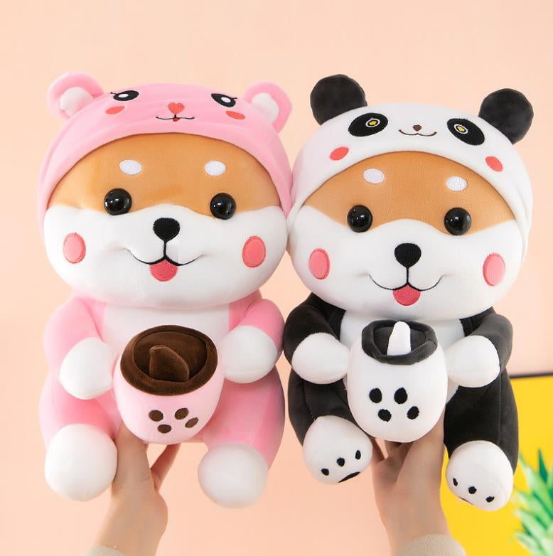 Kawaii Milk Tea Shiba Inu Plushies