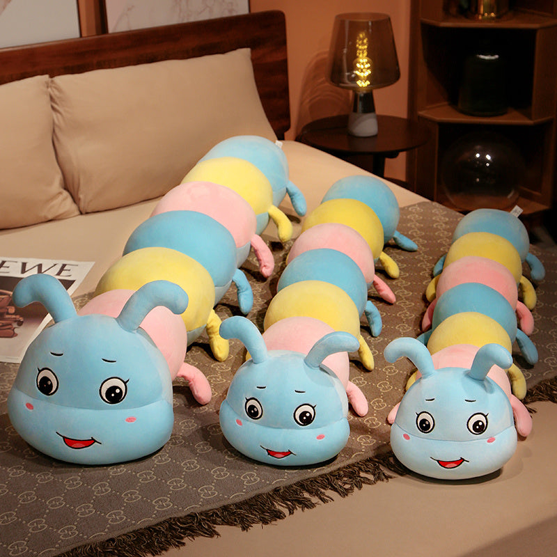 Kawaii Colorful Caterpillar Plushies Duo