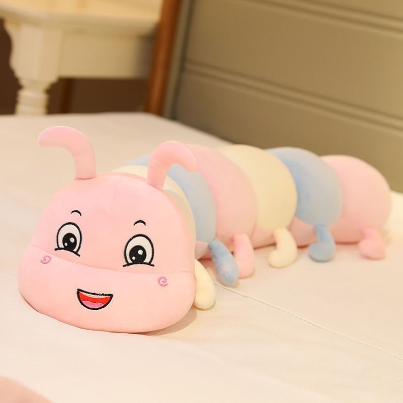 Kawaii Colorful Caterpillar Plushies Duo
