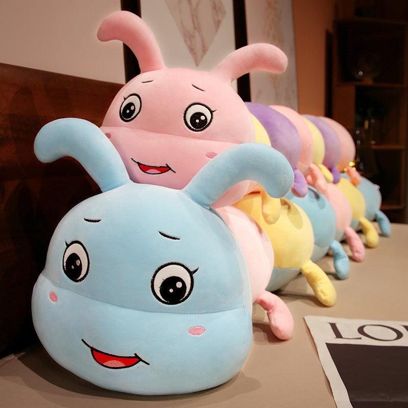 Kawaii Colorful Caterpillar Plushies Duo