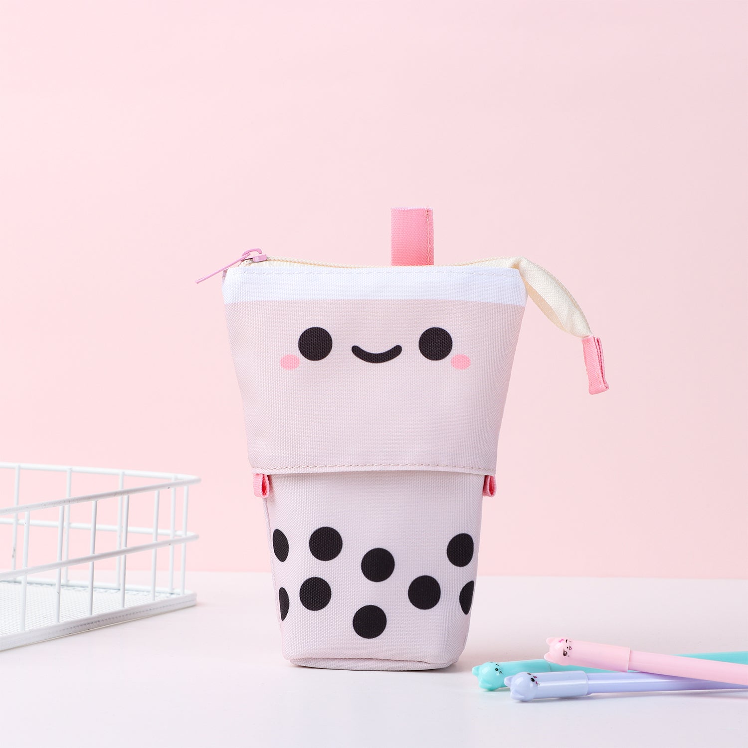 Kawaii Boba Milk Tea Pencil Cases