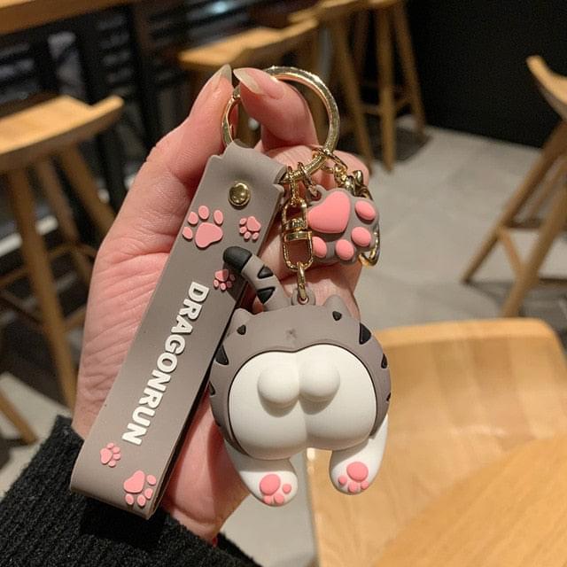 Kawaii Cat Butt Keychains