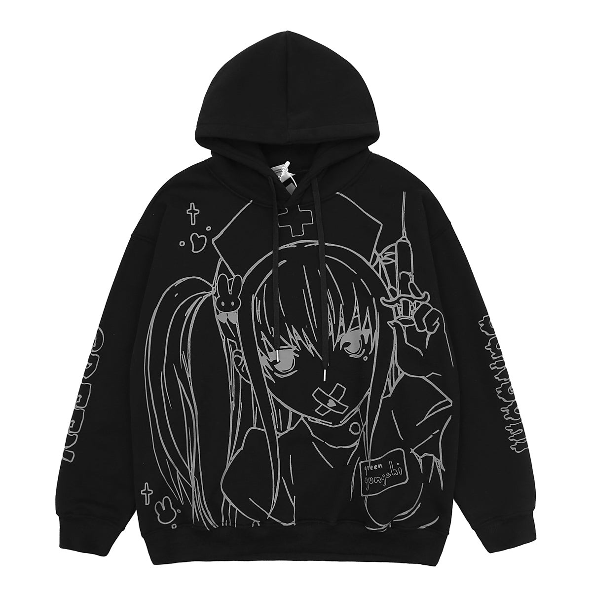 Cute printed loose sweatshirt Wakaii