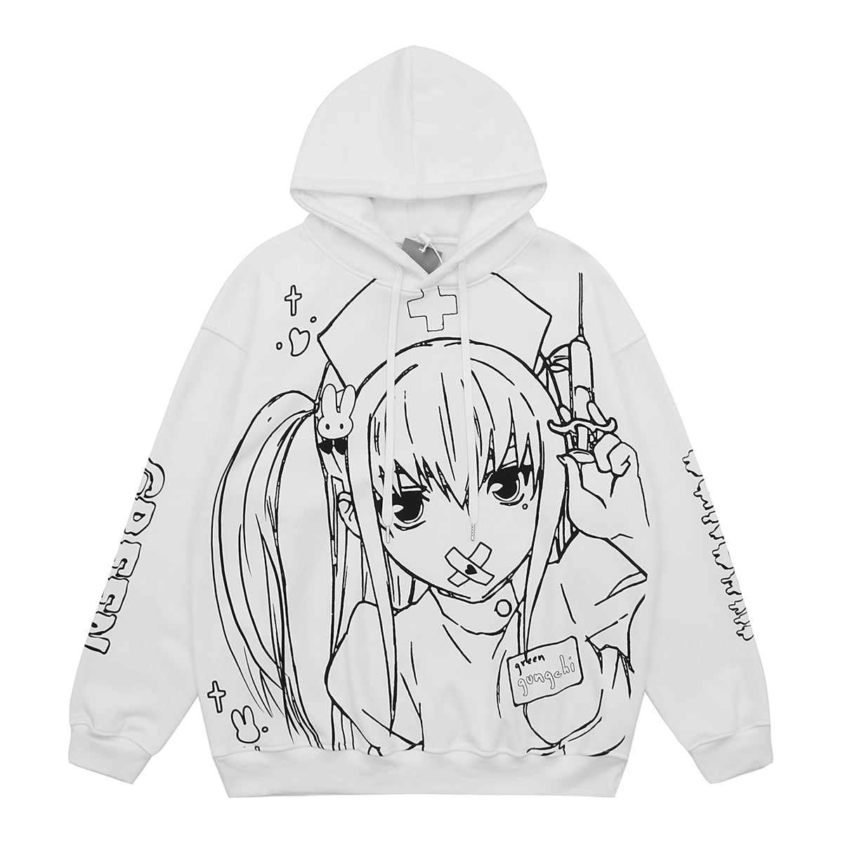 Cute printed loose sweatshirt Wakaii