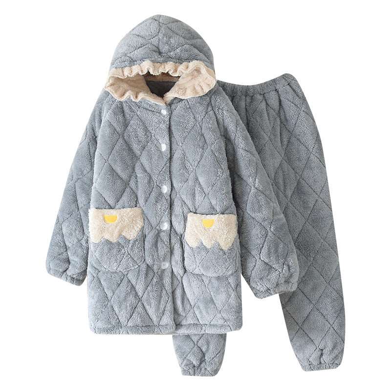 Floral Dreams Cozy Thick Pajamas