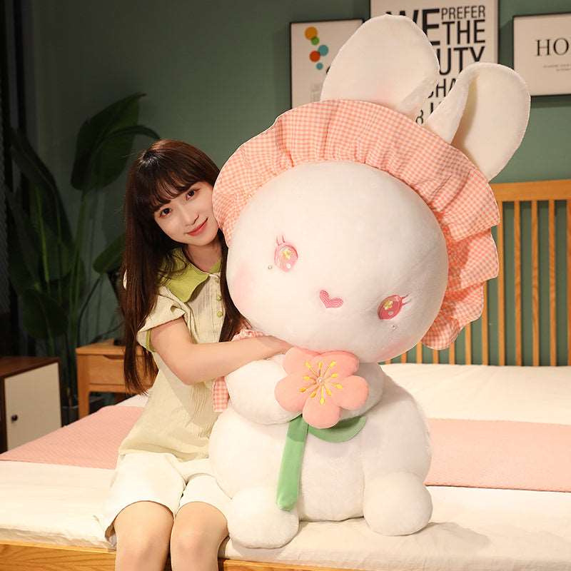 Fluffy the Kawaii Flower Bunny Plushie Wakaii