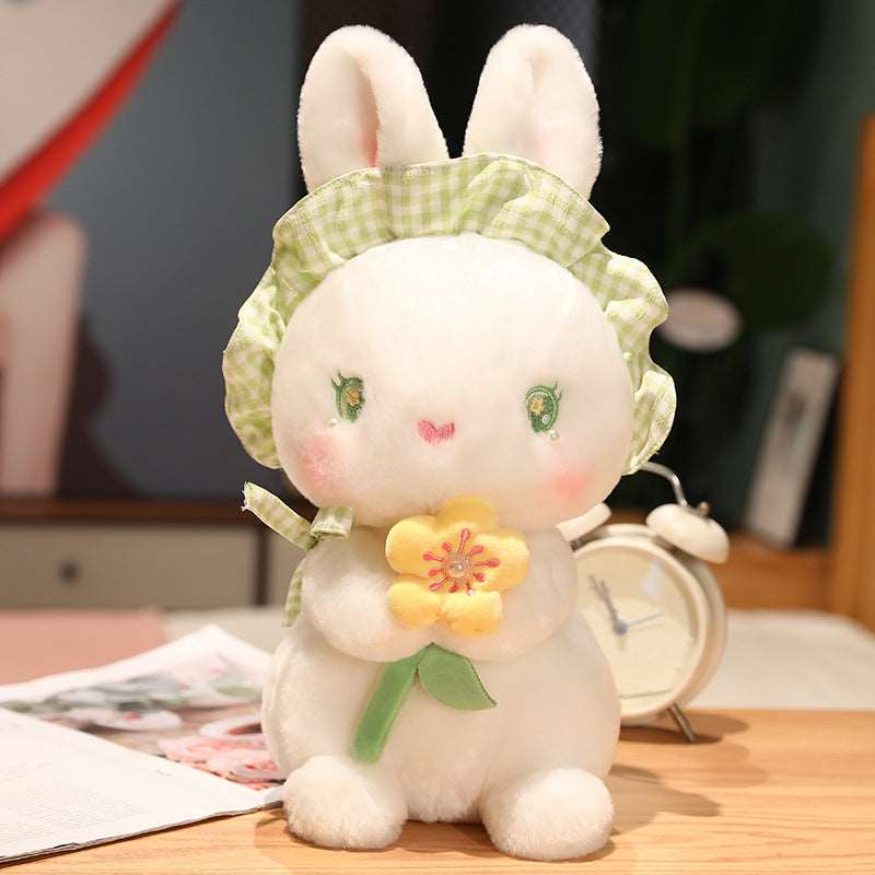 Fluffy the Kawaii Flower Bunny Plushie Wakaii