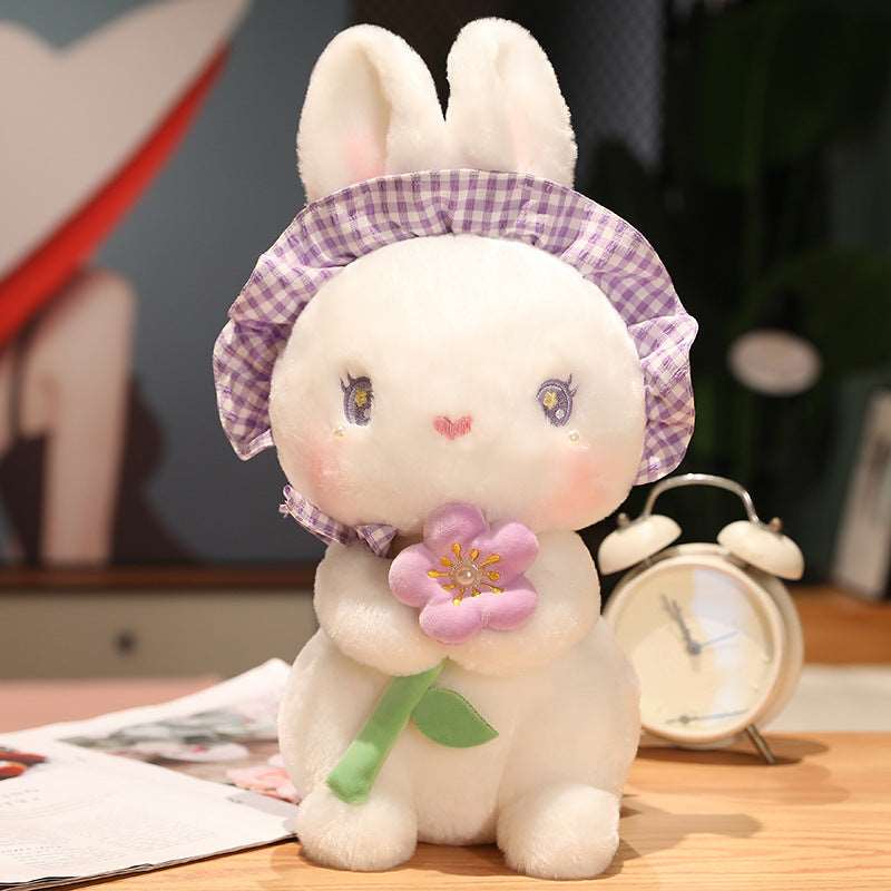 Fluffy the Kawaii Flower Bunny Plushie Wakaii