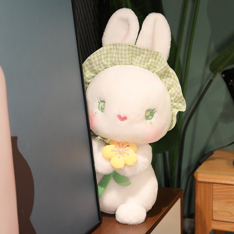 Fluffy the Kawaii Flower Bunny Plushie Wakaii
