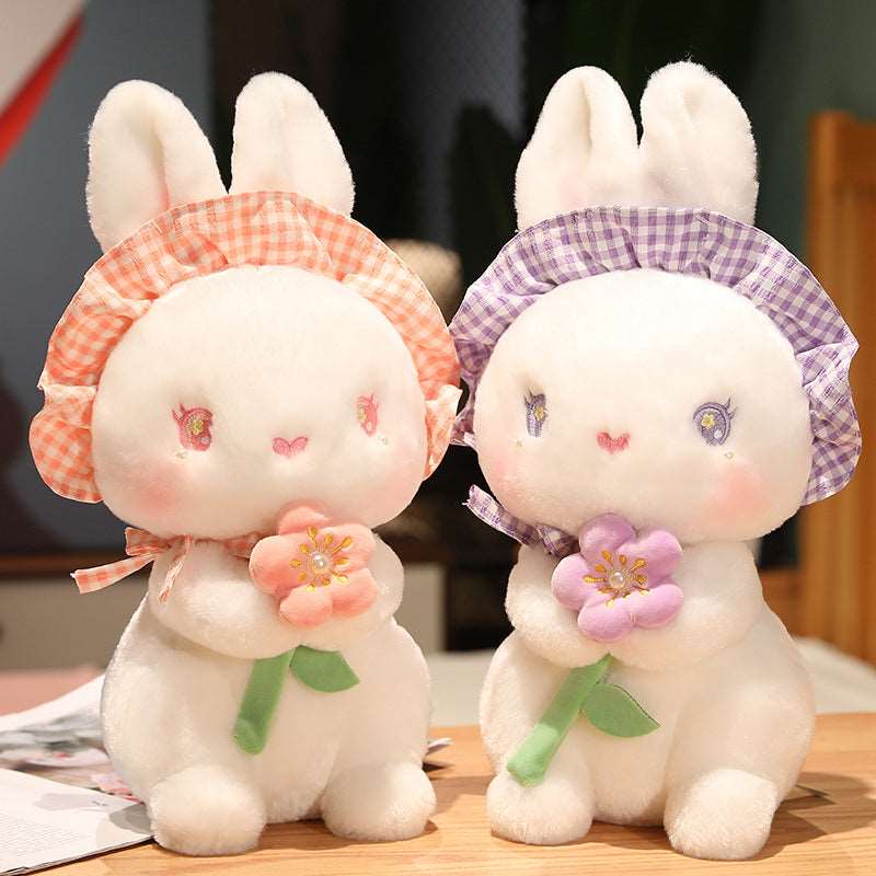 Fluffy the Kawaii Flower Bunny Plushie Wakaii