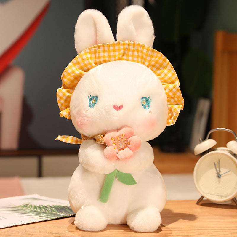 Fluffy the Kawaii Flower Bunny Plushie Wakaii