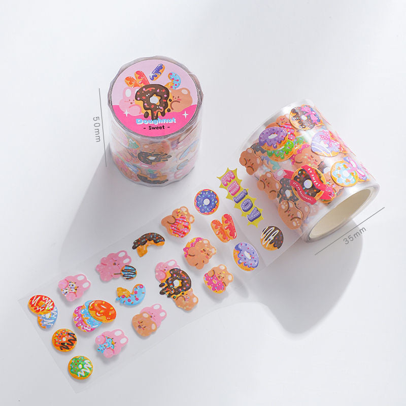 Kawaii Bear Sticker Rolls Wakaii