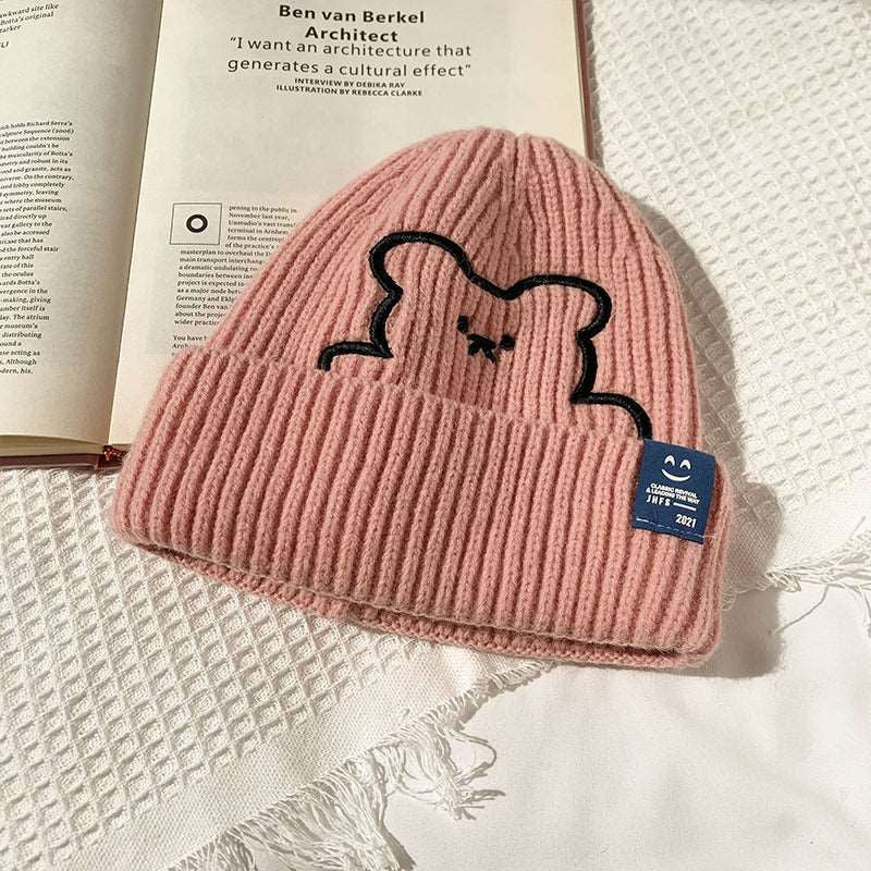 Kawaii Bear Wool Beanie Wakaii