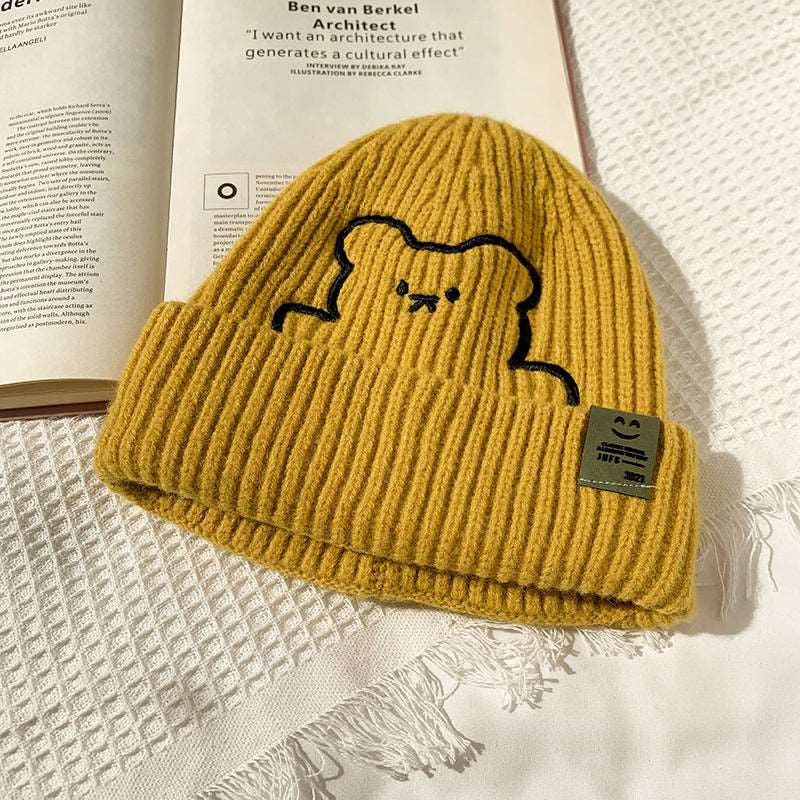Kawaii Bear Wool Beanie Wakaii