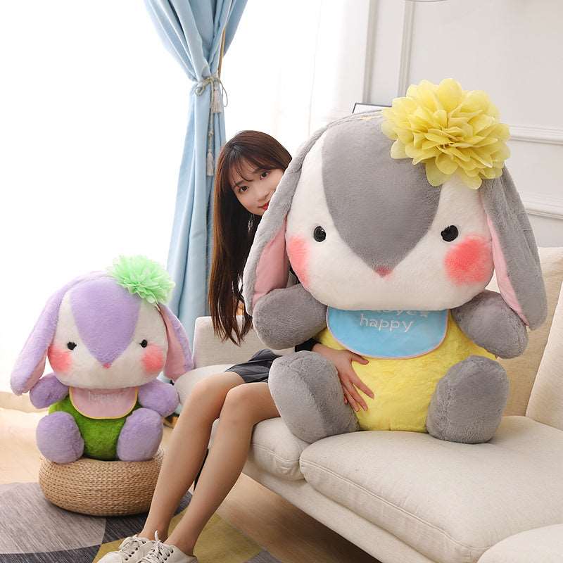 Kawaii Blushing Long Ear Bunny Plushies Wakaii