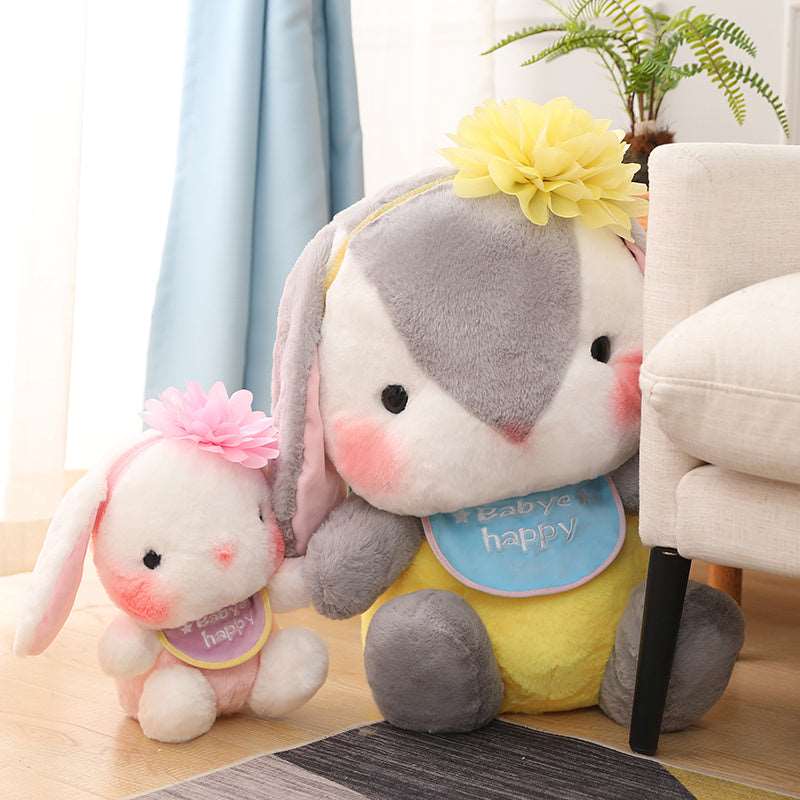 Kawaii Blushing Long Ear Bunny Plushies Wakaii