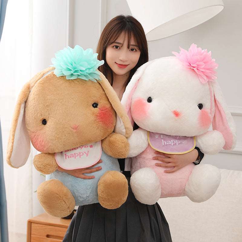 Kawaii Blushing Long Ear Bunny Plushies Wakaii