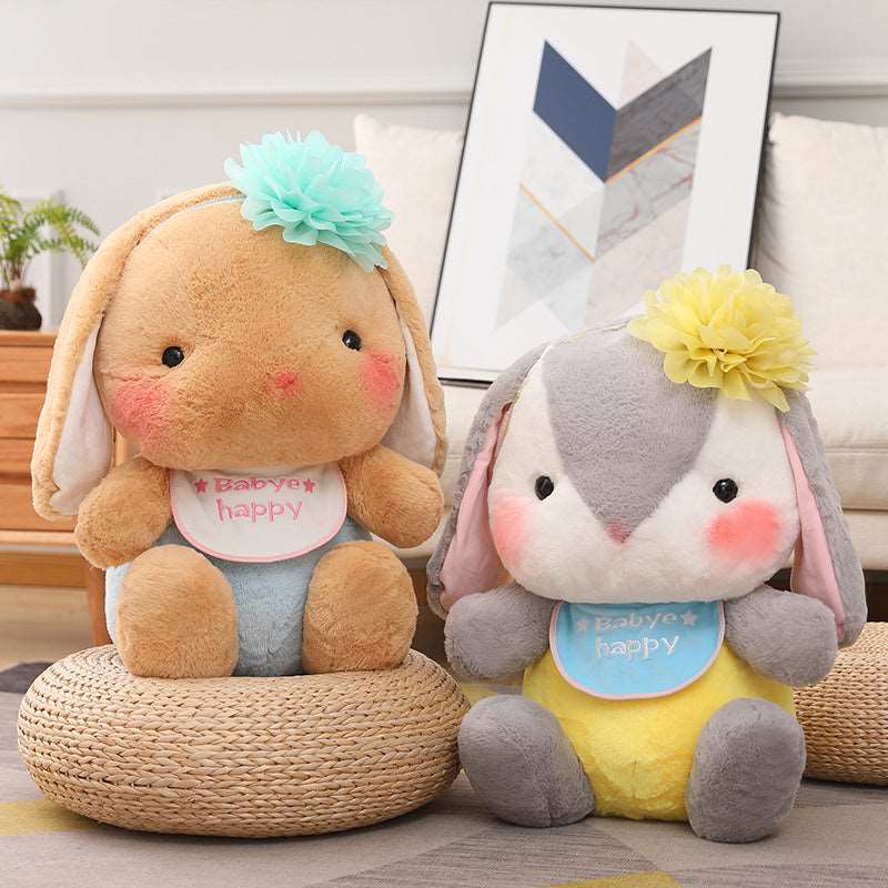 Kawaii Blushing Long Ear Bunny Plushies Wakaii