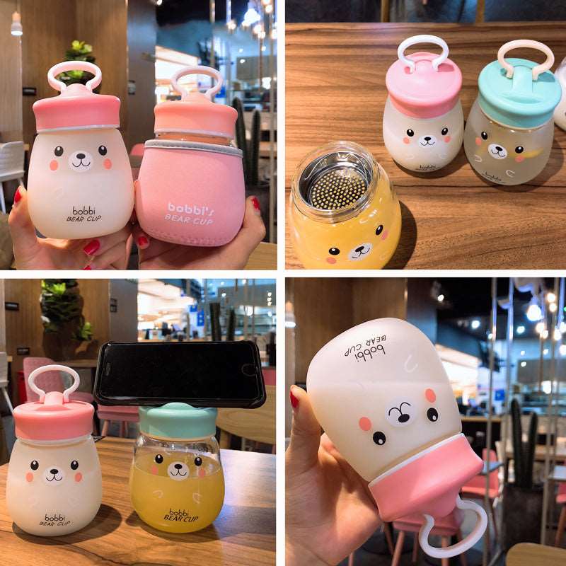 Kawaii Bobbi Bear Frosted Bottle Wakaii