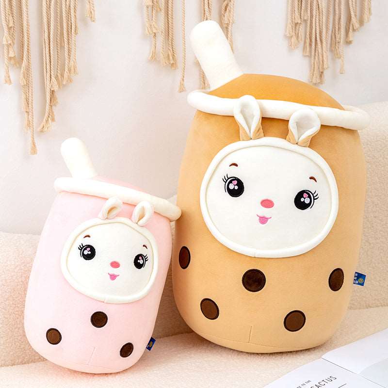 Kawaii Bubble Tea Bunny Plushies Wakaii