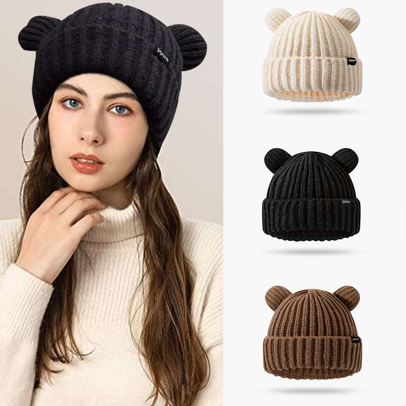 Kawaii Bunny Ears Knitted Hats Wakaii