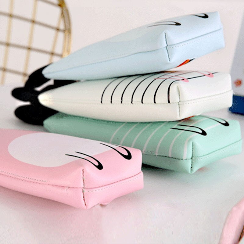 Kawaii Bunny Leather Pencil Case Wakaii