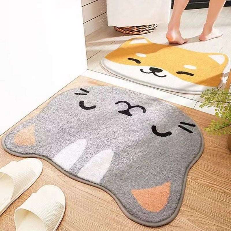 Kawaii Cat & Dog Bathroom Mats