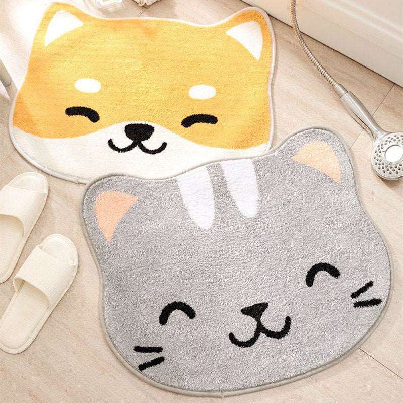 Kawaii Cat & Dog Bathroom Mats
