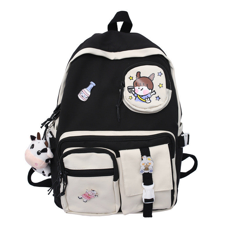 Kawaii Color Pop Cow Plushie Backpack Wakaii