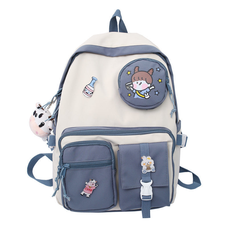 Kawaii Color Pop Cow Plushie Backpack Wakaii