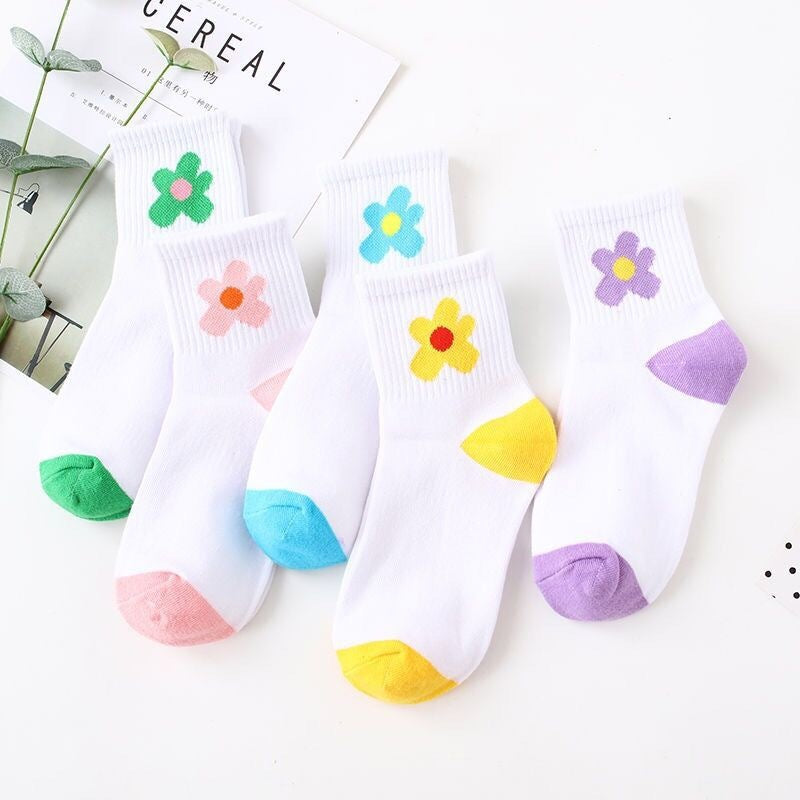 Kawaii Colorful Sock Collection Wakaii
