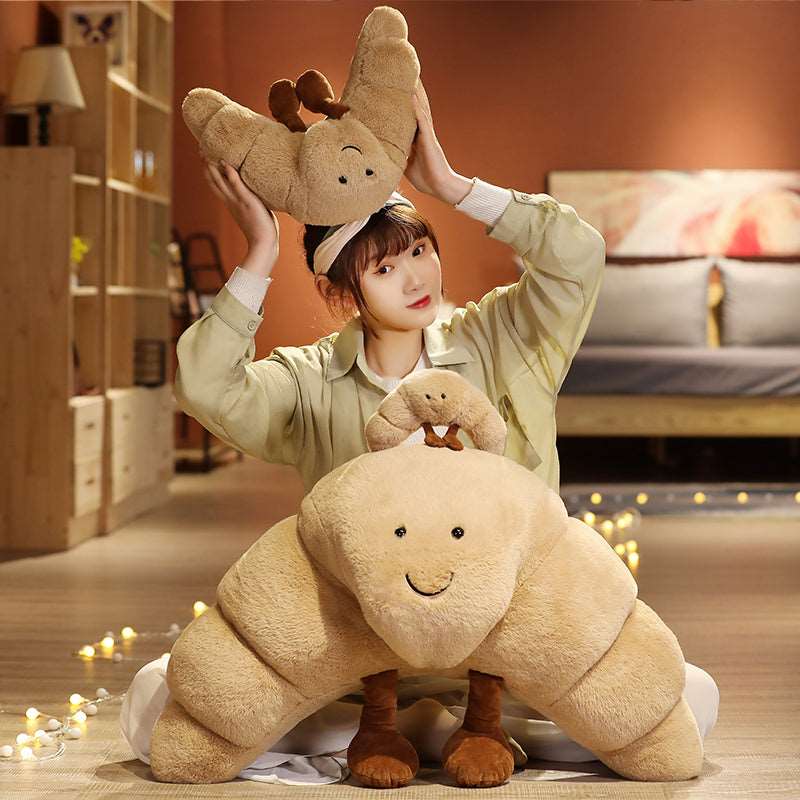 Kawaii Curly Croissant Plushie Wakaii