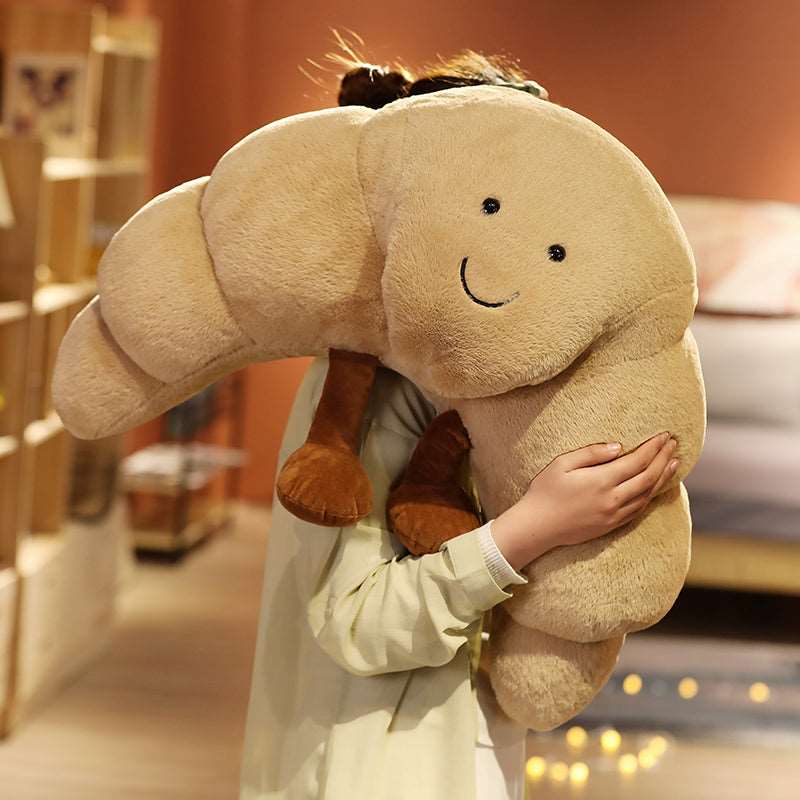 Kawaii Curly Croissant Plushie Wakaii