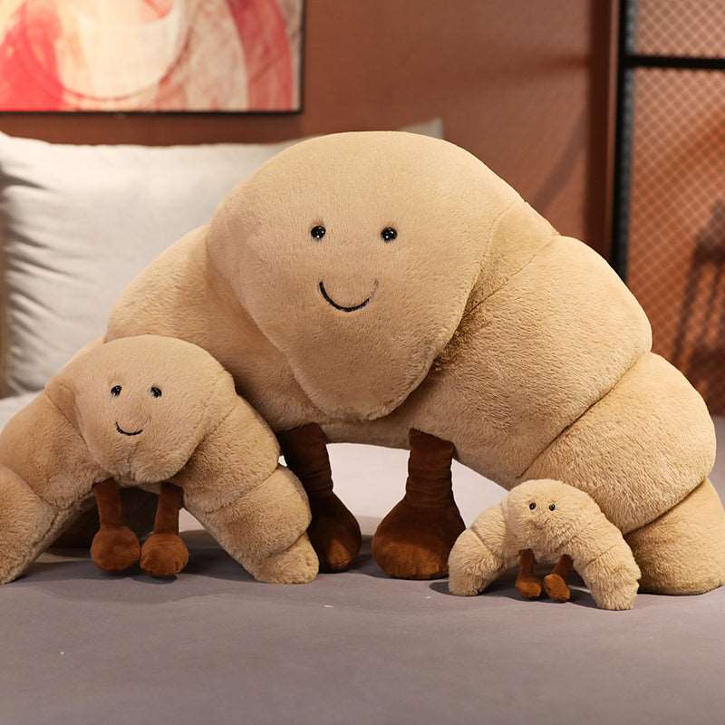 Kawaii Curly Croissant Plushie Wakaii