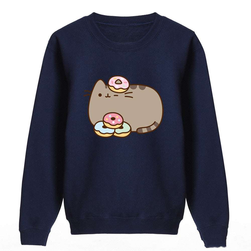 Kawaii Doughnut Cat Sweatshirt