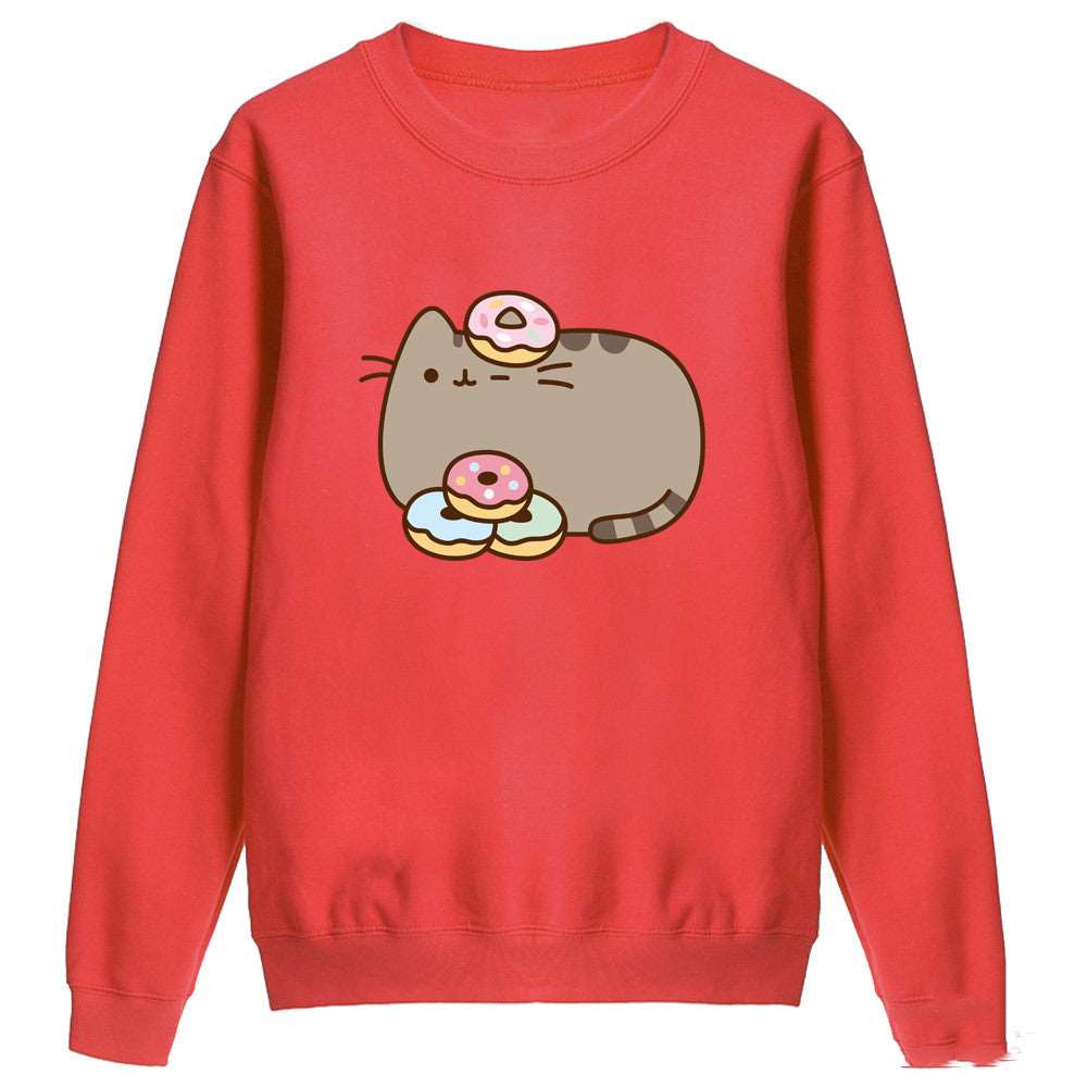 Kawaii Doughnut Cat Sweatshirt