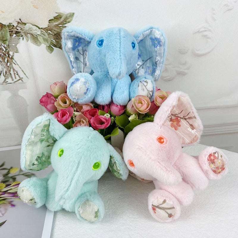 Kawaii Elephant Plush Keychain Wakaii