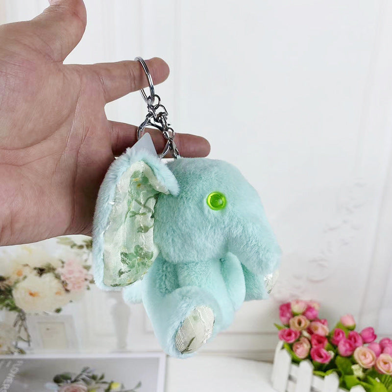 Kawaii Elephant Plush Keychain Wakaii