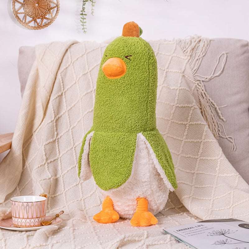 Kawaii Fluffy Banana Duck Plushies Wakaii