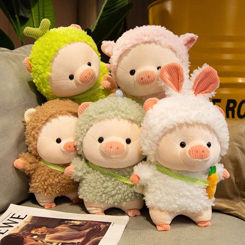 Kawaii Fluffy Cosplay Piggie Plushies Wakaii