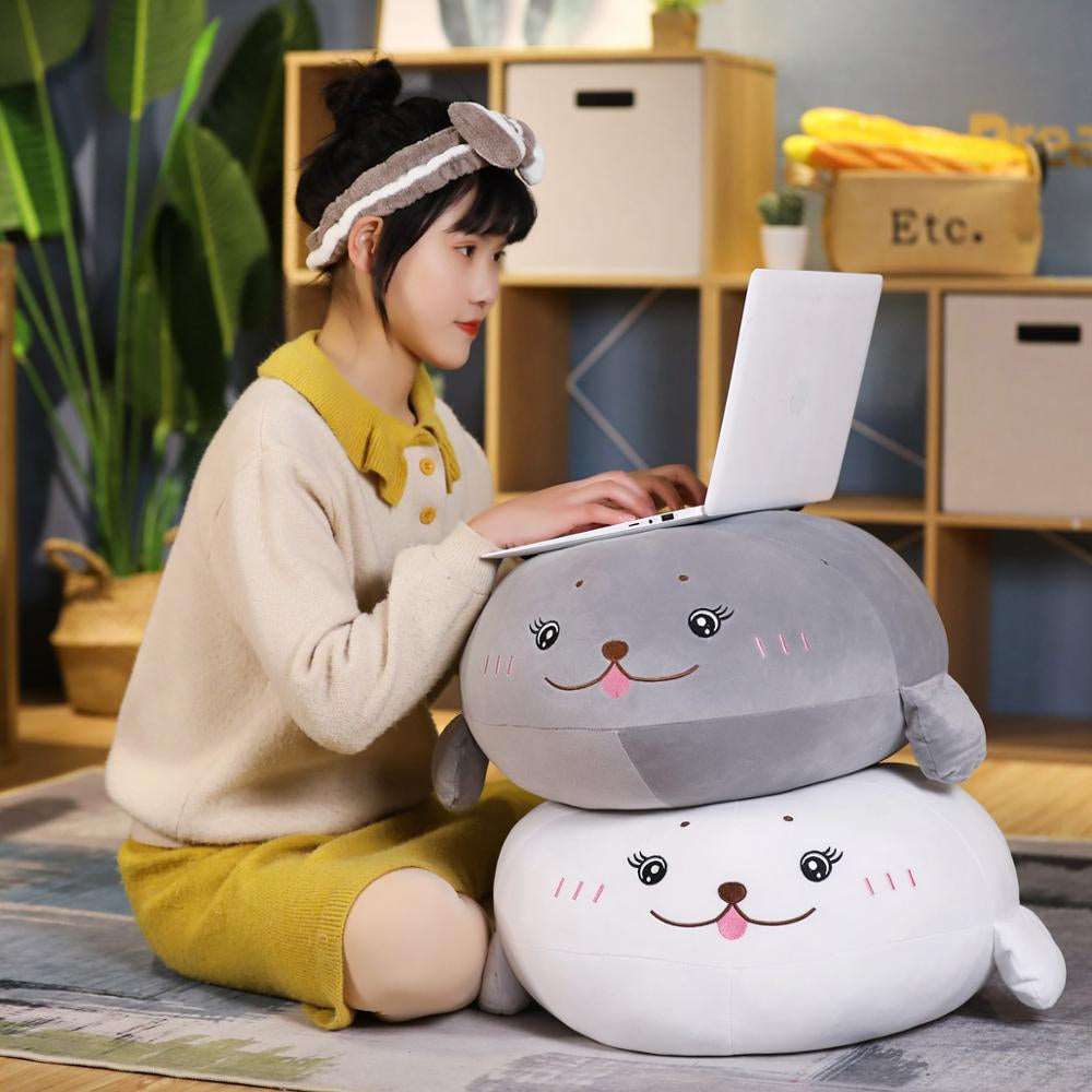 Kawaii Fluffy Seal Plushies Wakaii