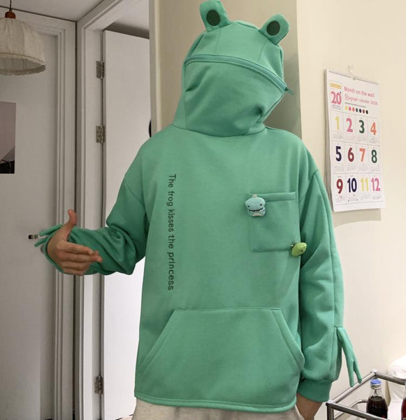 Kawaii Frog Hoodie Wakaii