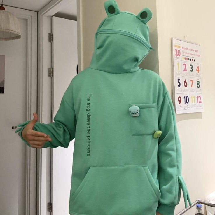Kawaii Frog Hoodie Wakaii