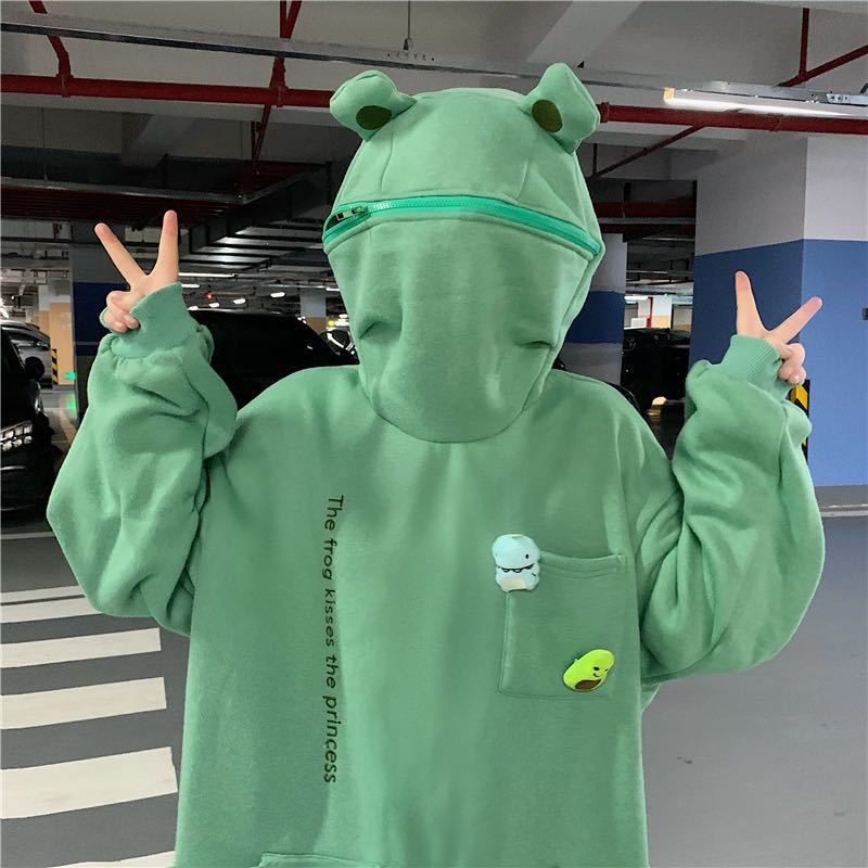 Kawaii Frog Hoodie Wakaii