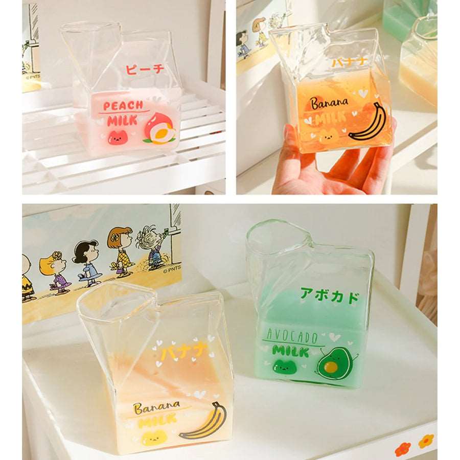 Kawaii Fruity Milk Carton Cups Wakaii