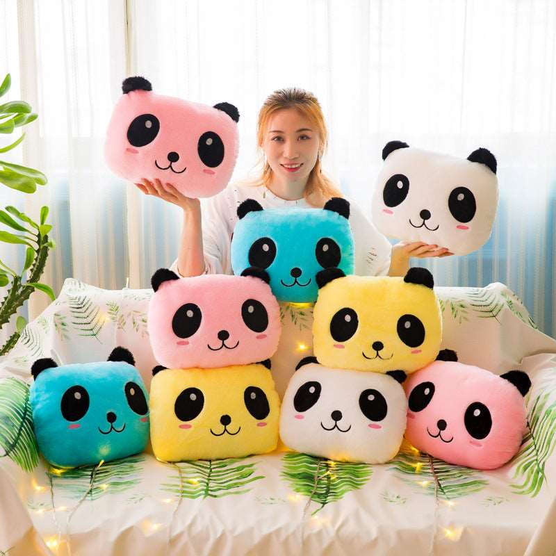 Kawaii Glowing Panda Cushions Wakaii